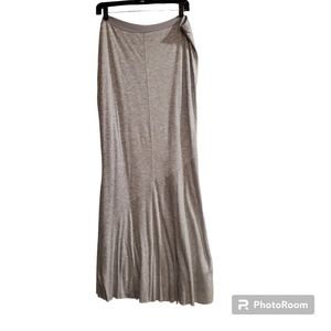 Banana Republic Fine Knit Heather Gray Mermaid Skirt, Sz L